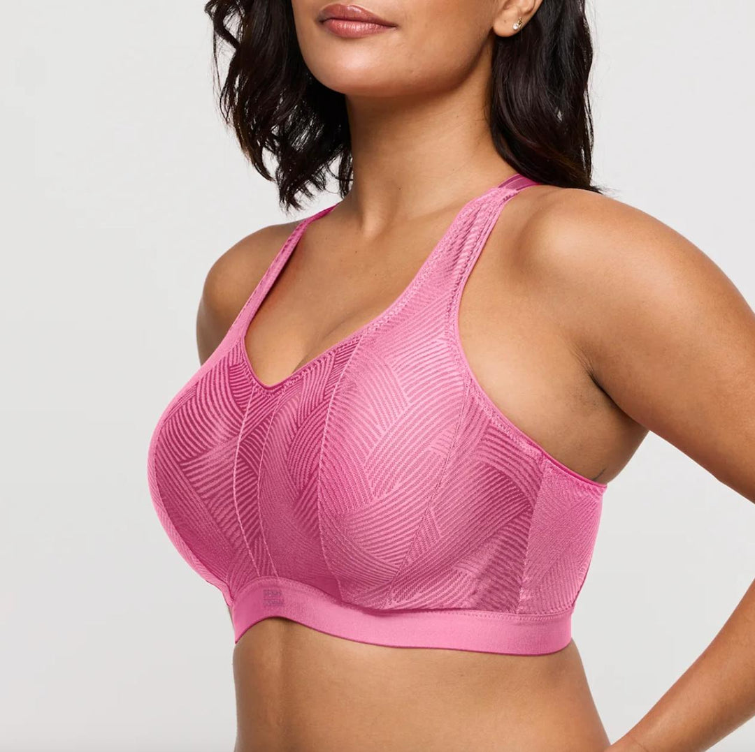 Prima Donna Sport The Game UW Non-Padded Sports Bra in Orchid Pink 6000510-Sports Bras-Prima Donna-Orchid Pink-32-F-Anna Bella Fine Lingerie, Reveal Your Most Gorgeous Self!
