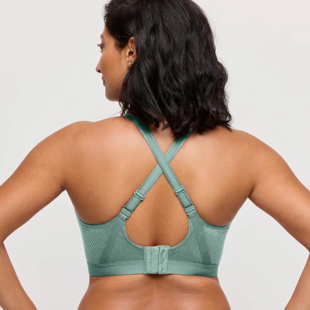 Prima Donna Sport The Game UW Non-Padded Sports Bra in Sage 6000510-Sports Bras-Prima Donna-Sage-32-E-Anna Bella Fine Lingerie, Reveal Your Most Gorgeous Self!