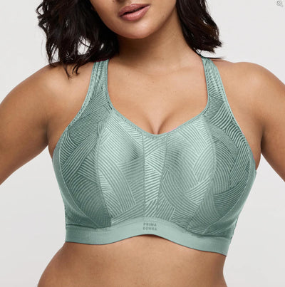 Prima Donna Sport The Game UW Non-Padded Sports Bra in Sage 6000510-Anna Bella Fine Lingerie-Sage-32-E