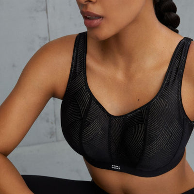 Prima Donna Sport The Game UW Padded Sports Bra 6000516-Sports Bras-Prima Donna-Black-34-F-Anna Bella Fine Lingerie, Reveal Your Most Gorgeous Self!