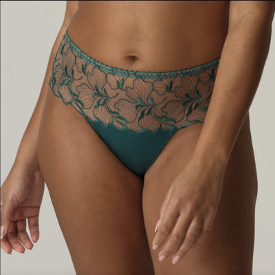 Prima Donna Springdale Luxury Thong 0663471-Anna Bella Fine Lingerie-Jasper Green-Medium-