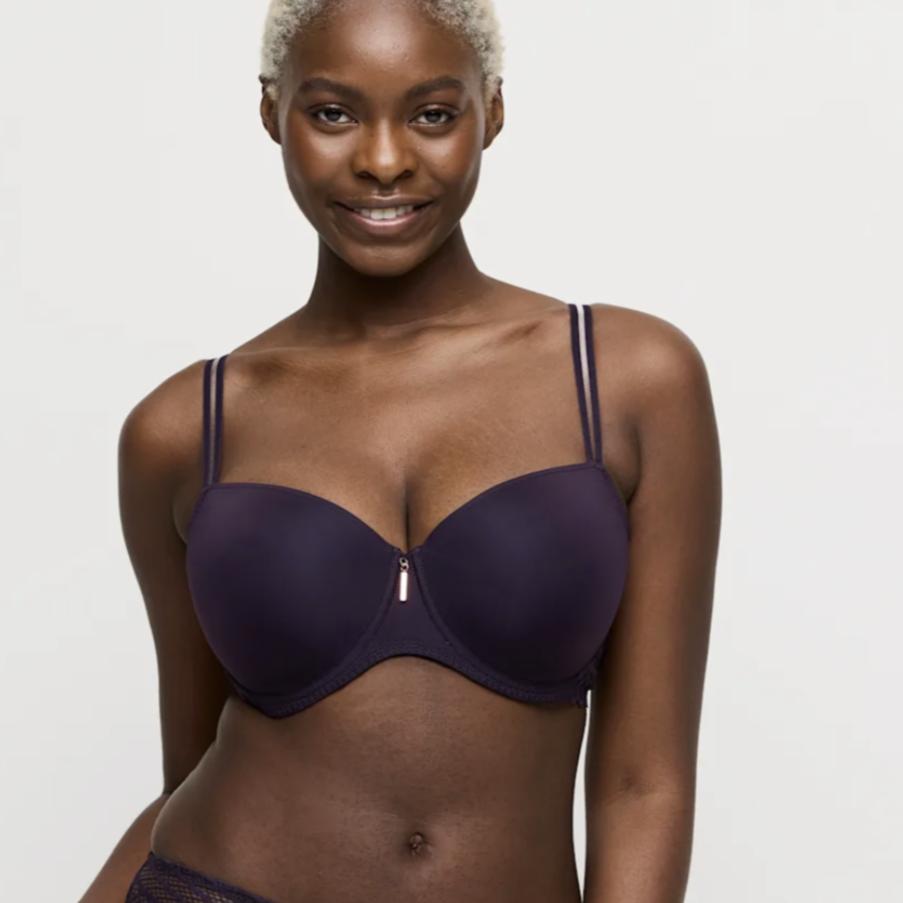 Prima Donna Twist East End Balcony Bra 0241932 in Amethyst-Bras-Prima Donna-Amethyst-30-E-Anna Bella Fine Lingerie, Reveal Your Most Gorgeous Self!