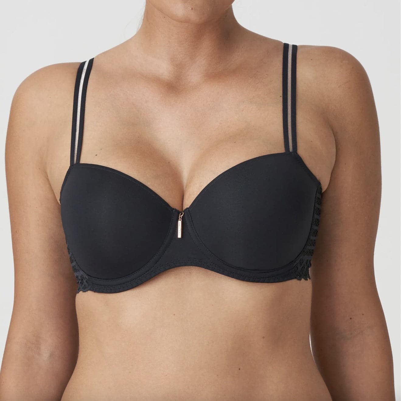 Prima Donna Twist East End Balcony Bra 0241932 in Black-Anna Bella Fine Lingerie-Black-32-D