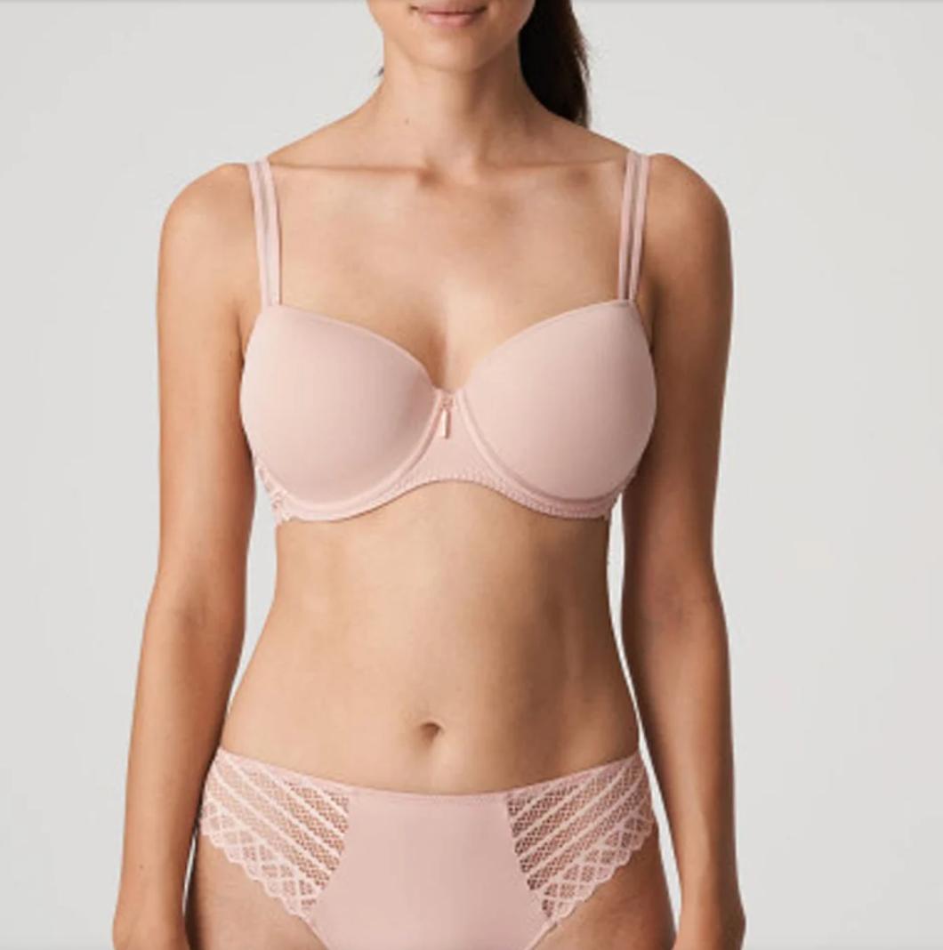 Prima Donna Twist East End Balcony Bra 0241932 in Powder Rose-Bras-Prima Donna-Powder Rose-34-C-Anna Bella Fine Lingerie, Reveal Your Most Gorgeous Self!