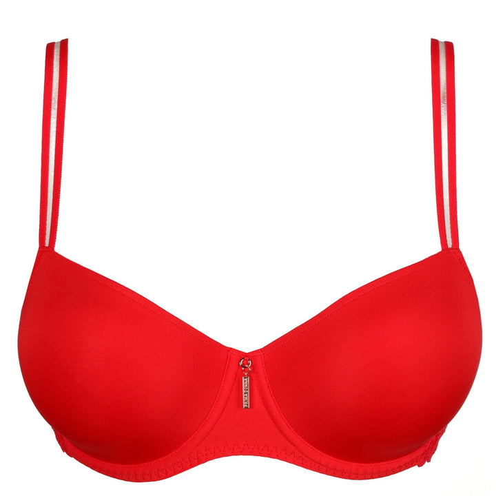 Prima Donna Twist East End Balcony Bra in True Red 0241932-Bras-Prima Donna-True Red-34-C-Anna Bella Fine Lingerie, Reveal Your Most Gorgeous Self!