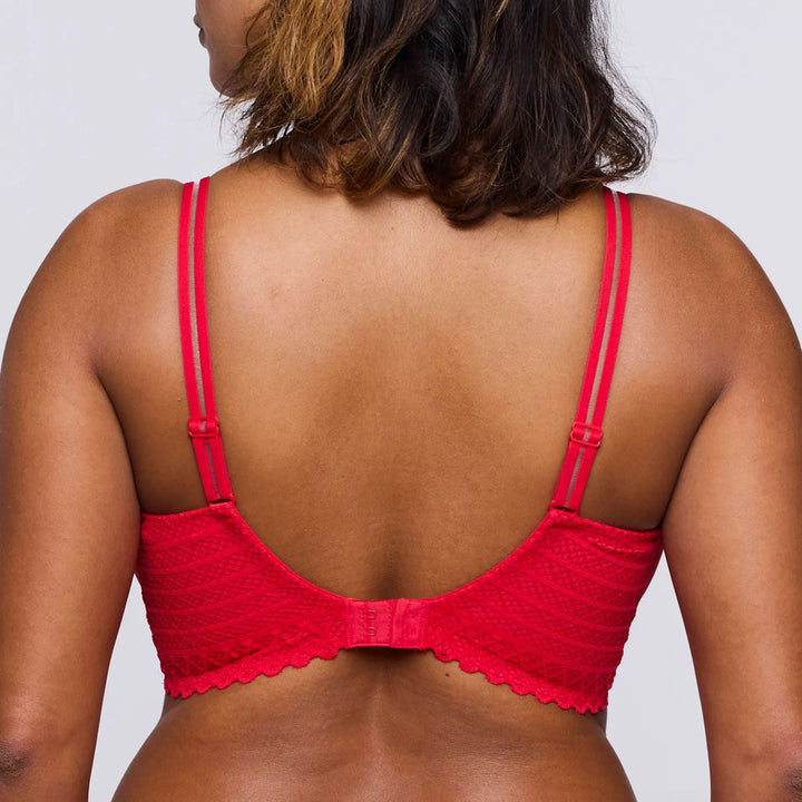 Prima Donna Twist East End Balcony Bra in True Red 0241932-Bras-Prima Donna-True Red-34-C-Anna Bella Fine Lingerie, Reveal Your Most Gorgeous Self!