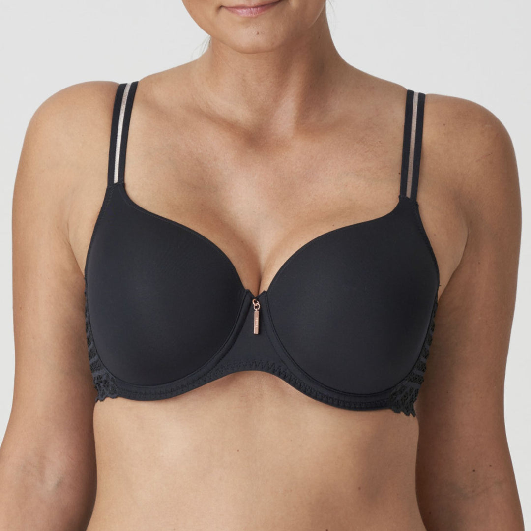 Prima Donna Twist East End Padded Heart Shape Bra in Black 0241930-Bras-Prima Donna-Black-34-E-Anna Bella Fine Lingerie, Reveal Your Most Gorgeous Self!