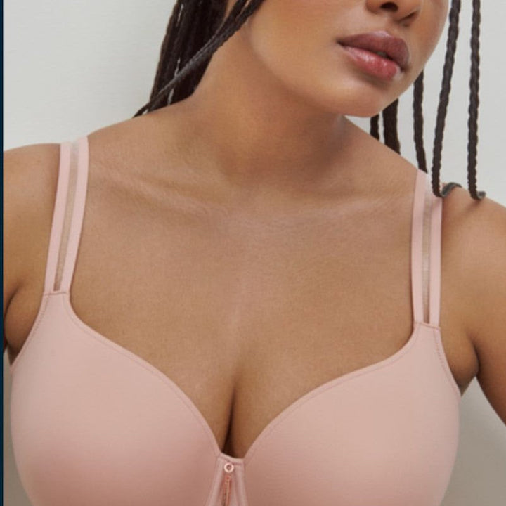Prima Donna Twist East End Padded Heart Shape Bra in Powder Rose 0241930-Bras-Prima Donna-Powder Rose-32-D-Anna Bella Fine Lingerie, Reveal Your Most Gorgeous Self!