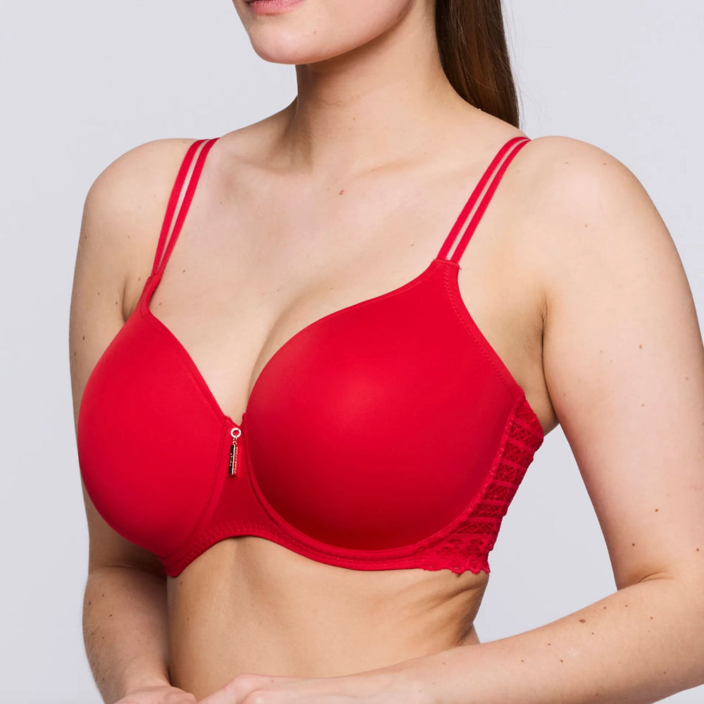 Prima Donna Twist East End Padded Heart Shape Bra in True Red 0241930-Bras-Prima Donna-True Red-32-E-Anna Bella Fine Lingerie, Reveal Your Most Gorgeous Self!