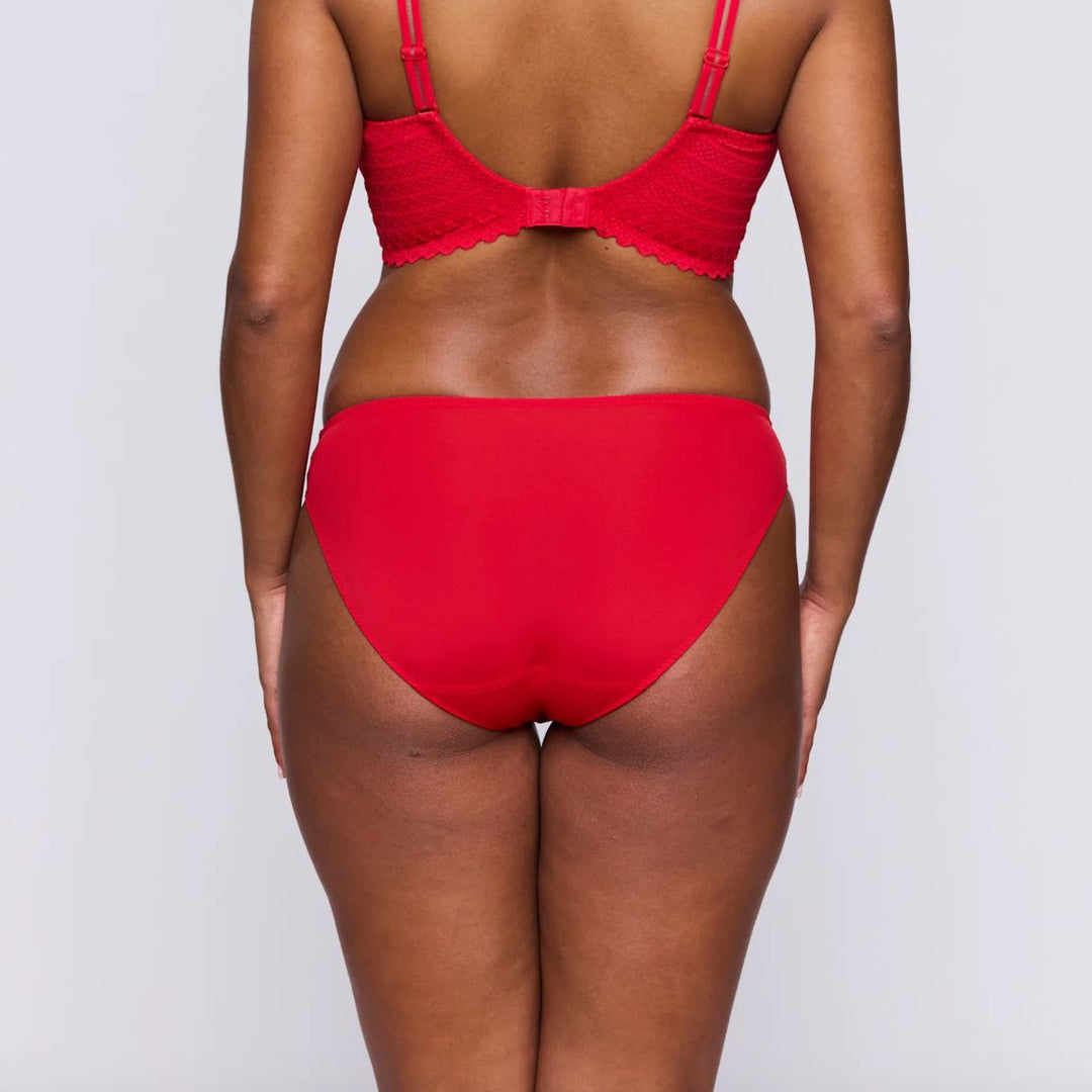 Prima Donna Twist East End Rio Brief in True Red 0541930-Panties-Prima Donna-True Red-Medium-Anna Bella Fine Lingerie, Reveal Your Most Gorgeous Self!