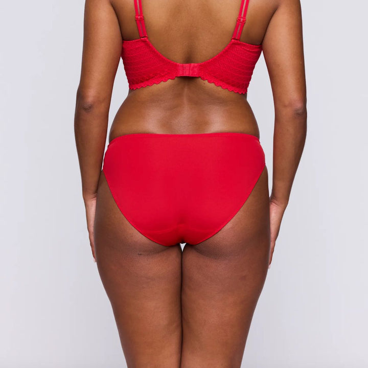 Prima Donna Twist East End Rio Brief in True Red 0541930-Panties-Prima Donna-True Red-Medium-Anna Bella Fine Lingerie, Reveal Your Most Gorgeous Self!