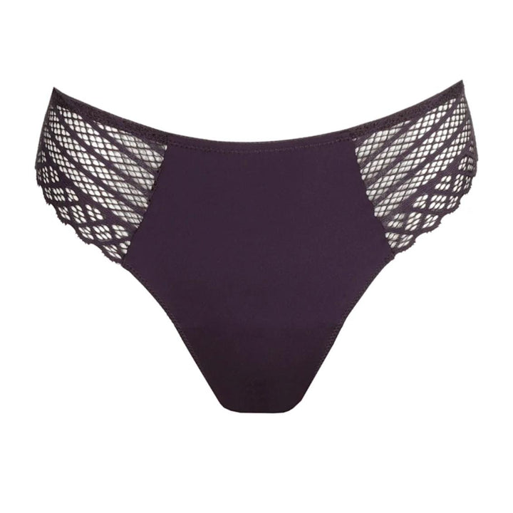 Prima Donna Twist East End Thong in Amethyst 0641930-Panties-Prima Donna-Amethyst-XSmall-Anna Bella Fine Lingerie, Reveal Your Most Gorgeous Self!