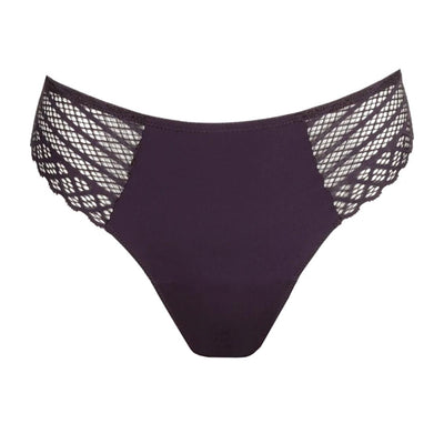 Prima Donna Twist East End Thong in Amethyst 0641930-Panties-Prima Donna-Amethyst-XSmall-Anna Bella Fine Lingerie, Reveal Your Most Gorgeous Self!