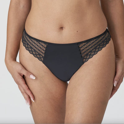 Prima Donna Twist East End Thong in Black 0641930-Panties-Prima Donna-Black-Small-Anna Bella Fine Lingerie, Reveal Your Most Gorgeous Self!