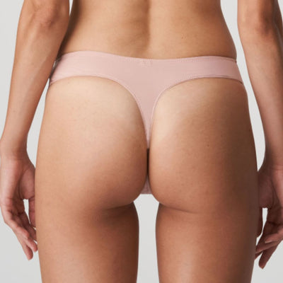 Prima Donna Twist East End Thong in Powder Rose 0641930-Panties-Prima Donna-Powder Rose-Small-Anna Bella Fine Lingerie, Reveal Your Most Gorgeous Self!