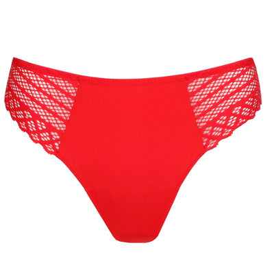 Prima Donna Twist East End Thong in True Red 0641930-Anna Bella Fine Lingerie-Powder Rose-Small-