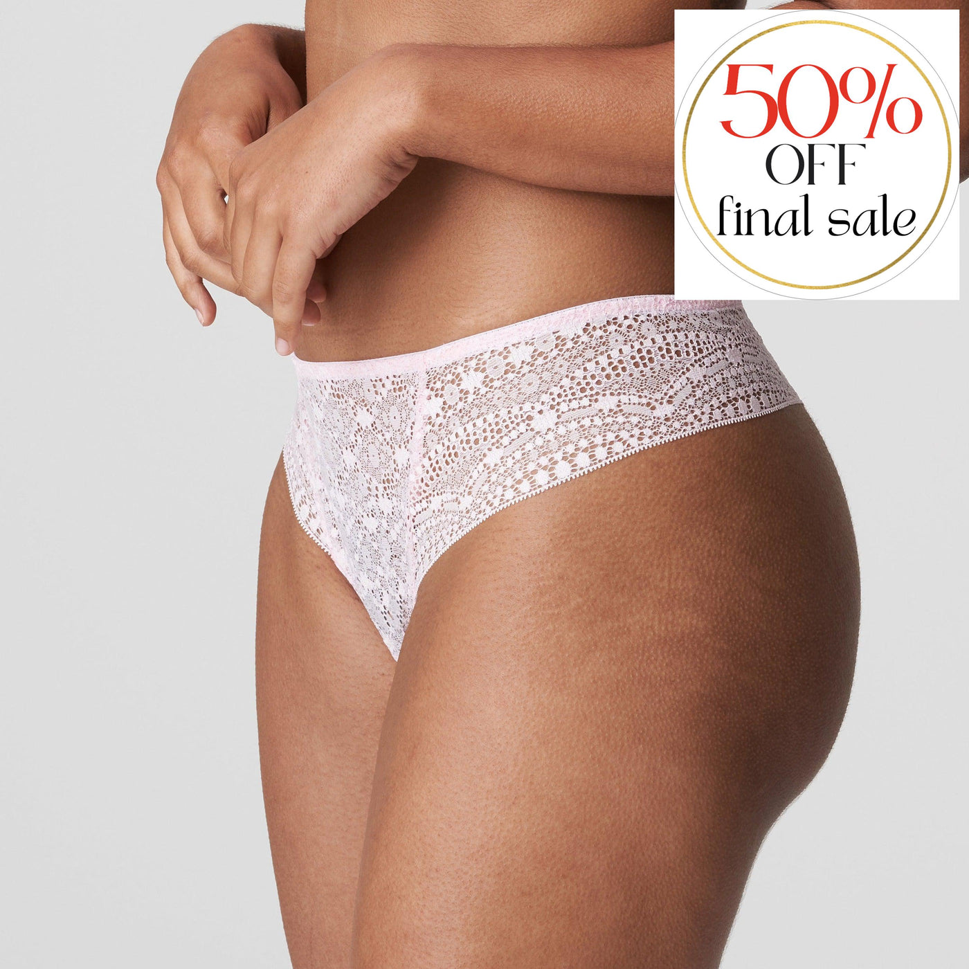 Prima Donna Twist Epirus Thong in Fifties Pink 0641970-Anna Bella Fine Lingerie-Fifties Pink-XSmall-