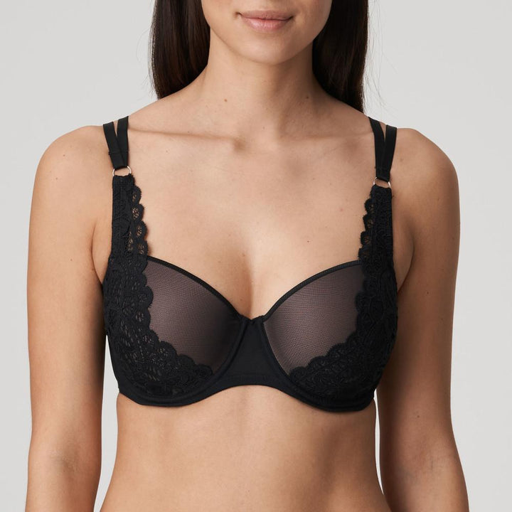 Prima Donna Twist First Night Balcony Bra 0241882-Bras-Prima Donna-Black-34-C-Anna Bella Fine Lingerie, Reveal Your Most Gorgeous Self!
