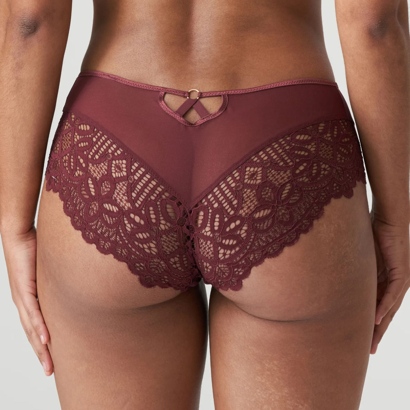Prima Donna Twist First Night Hot Pant in Merlot 0541882-Panties-Prima Donna-Merlot-Medium-Anna Bella Fine Lingerie, Reveal Your Most Gorgeous Self!