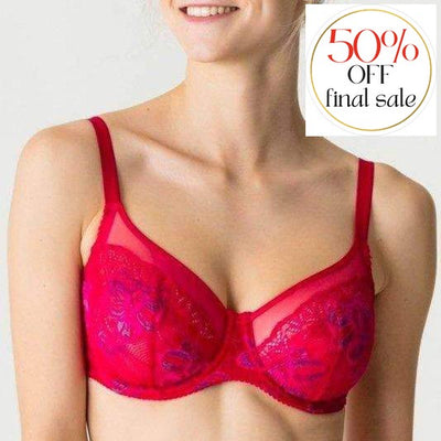 Prima Donna Twist French Kiss Balcony Vertical Seam Bra 0141675-Anna Bella Fine Lingerie-Persian Red-32-E