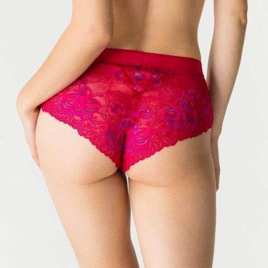 Prima Donna Twist French Kiss Hotpants 0541672-Panties-Prima Donna-Persian Red-XSmall-Anna Bella Fine Lingerie, Reveal Your Most Gorgeous Self!