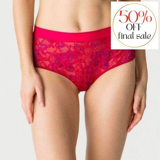 Prima Donna Twist French Kiss Hotpants 0541672-Panties-Prima Donna-Persian Red-XSmall-Anna Bella Fine Lingerie, Reveal Your Most Gorgeous Self!