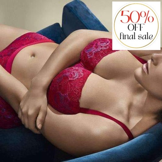 Prima Donna Twist French Kiss Padded Bra 0241672-Bras-Prima Donna-Persian Red-34-C-Anna Bella Fine Lingerie, Reveal Your Most Gorgeous Self!