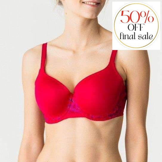 Prima Donna Twist French Kiss Padded Bra 0241673-Anna Bella Fine Lingerie-Persian Red-30-F