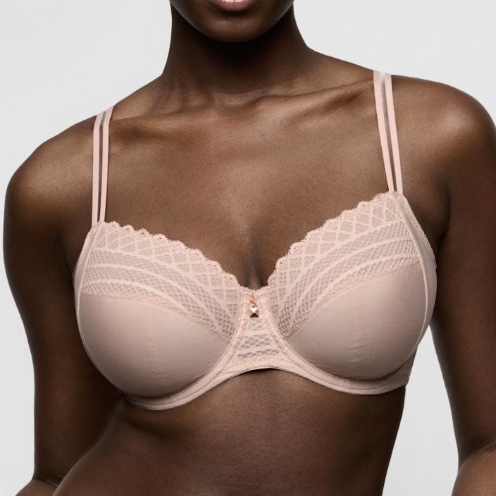 Prima Donna Twist Side Full Cup Bra in Powder Rose 0142570-Bras-Prima Donna-Powder Rose-36-G-Anna Bella Fine Lingerie, Reveal Your Most Gorgeous Self!