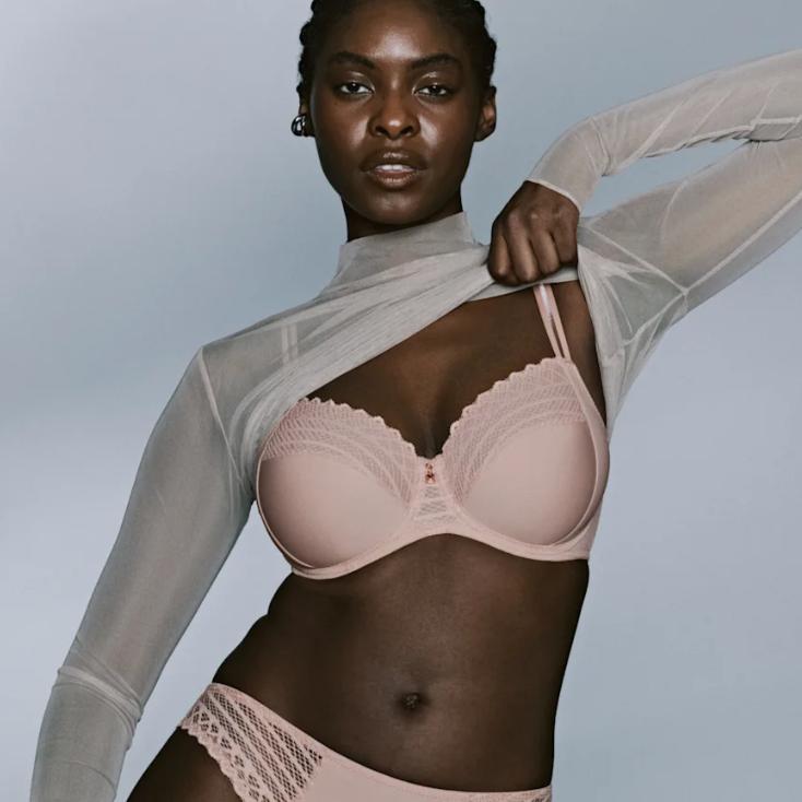 Prima Donna Twist Side Full Cup Bra in Powder Rose 0142570-Bras-Prima Donna-Powder Rose-36-G-Anna Bella Fine Lingerie, Reveal Your Most Gorgeous Self!
