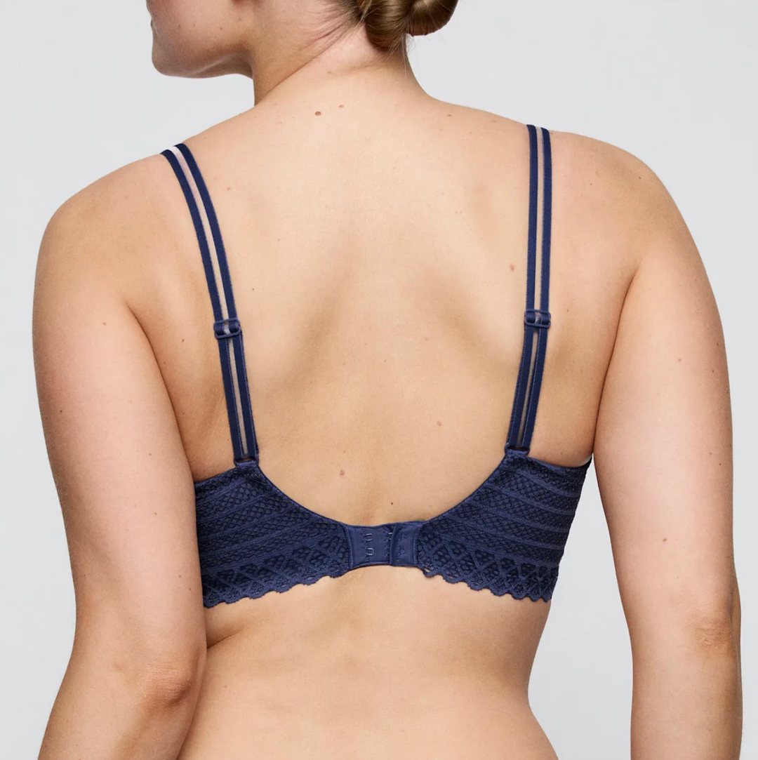 Prima Donna Twist Side Heartshape Bra 0242570 in Indigofera-Bras-Prima Donna-Indigofera-32-E-Anna Bella Fine Lingerie, Reveal Your Most Gorgeous Self!