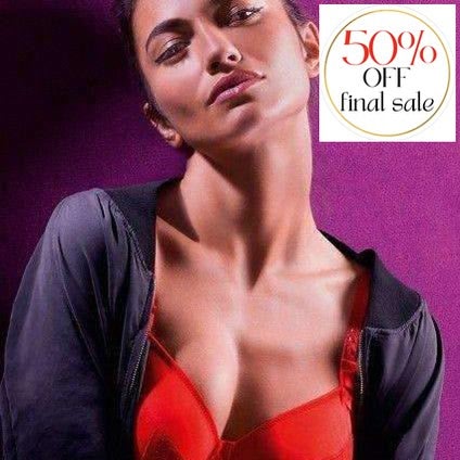 Prima Donna Twist Smoking 0141320-Bras-Prima Donna-Fiesta Red-32-D-Anna Bella Fine Lingerie, Reveal Your Most Gorgeous Self!