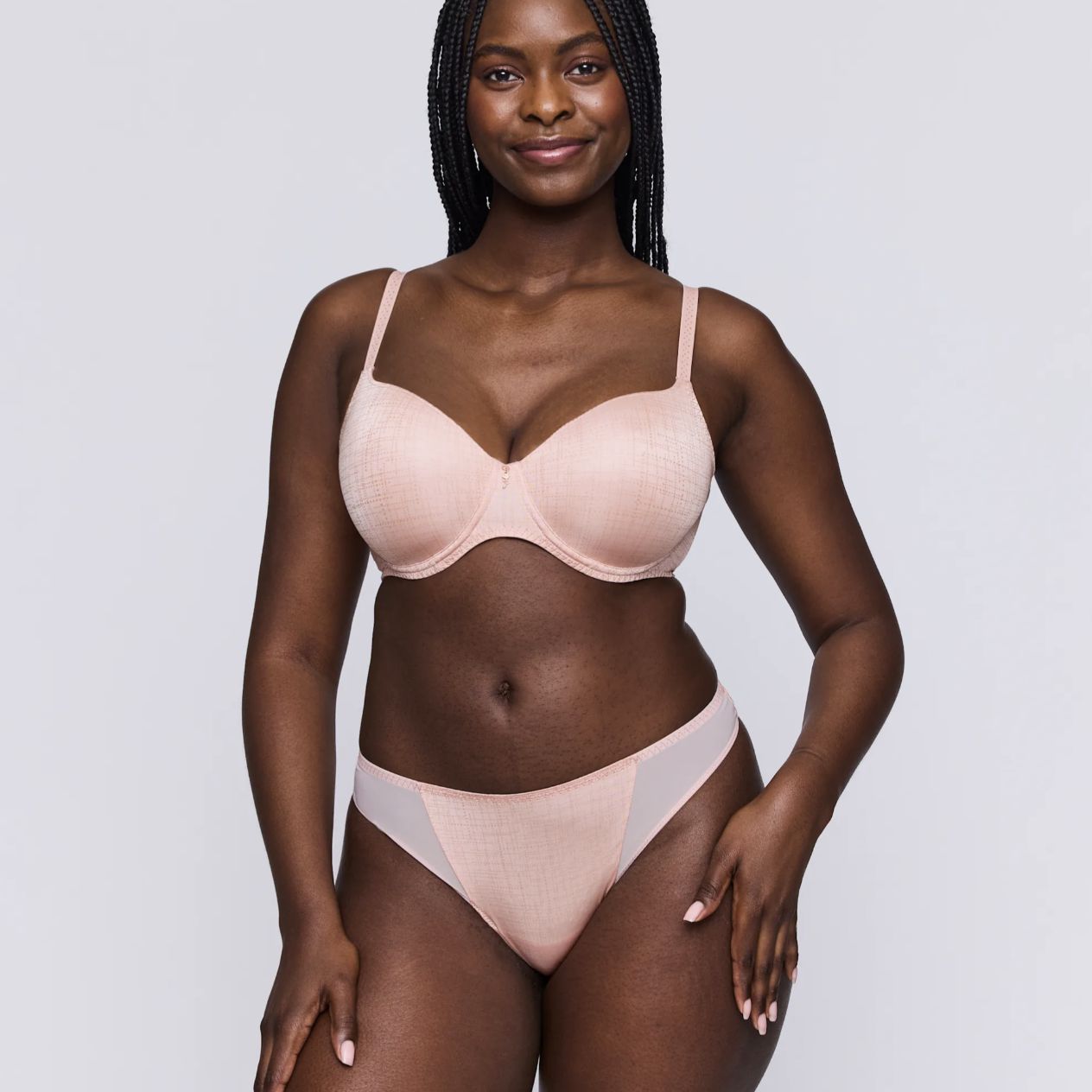 Prima Donna Twist Vennera Thong 062440 in Dusty Pink-Anna Bella Fine Lingerie-Dusty Pink-XSmall-