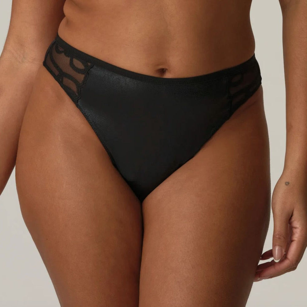 Prima Donna Vallarta Thong 0663500 in Black-Panties-Prima Donna-Black-Small-Anna Bella Fine Lingerie, Reveal Your Most Gorgeous Self!