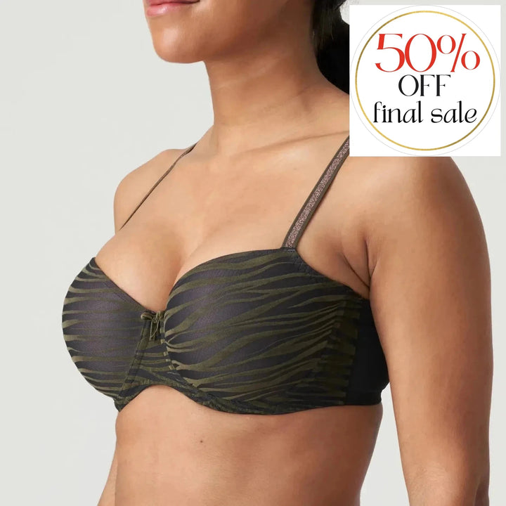 Prima Donna Verlet Padded Balcony Bra 0242182-Bras-Prima Donna-Dark Woods-34-C-Anna Bella Fine Lingerie, Reveal Your Most Gorgeous Self!