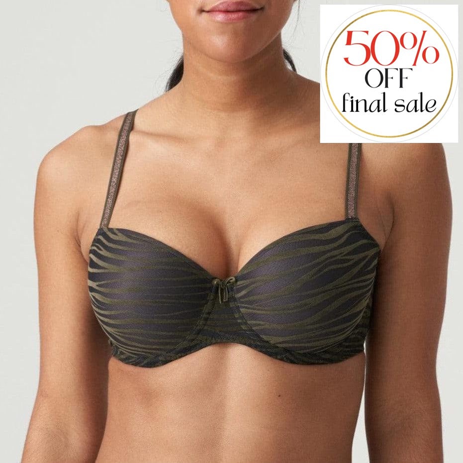 Prima Donna Verlet Padded Balcony Bra 0242182-Bras-Prima Donna-Dark Woods-34-C-Anna Bella Fine Lingerie, Reveal Your Most Gorgeous Self!