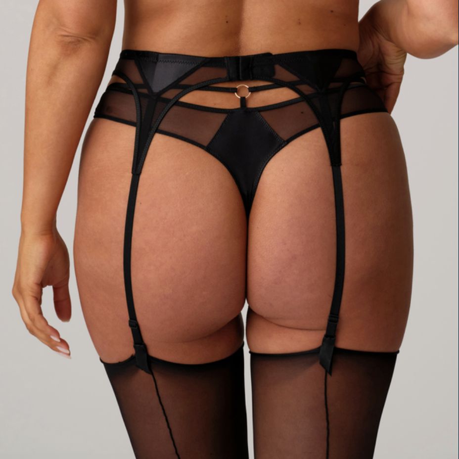 Prima Donna Zipolite Garter Belt 0742420 in Black-Garter Belt-Prima Donna-Black-Small-Anna Bella Fine Lingerie, Reveal Your Most Gorgeous Self!
