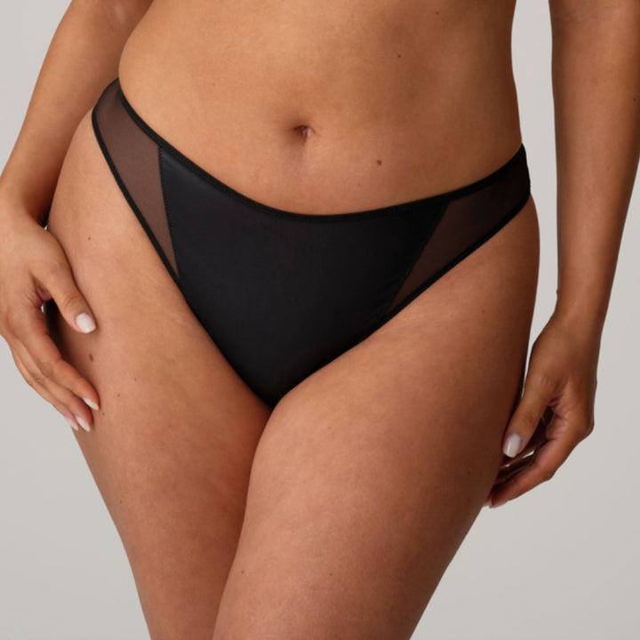 Prima Donna Zipolite Thong 0642420 in Black-Panties-Prima Donna-Black-XSmall-Anna Bella Fine Lingerie, Reveal Your Most Gorgeous Self!