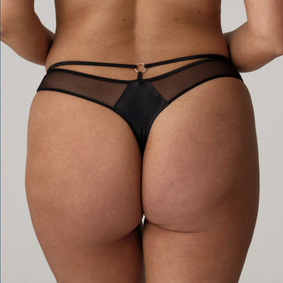 Prima Donna Zipolite Thong 0642420 in Black-Panties-Prima Donna-Black-XSmall-Anna Bella Fine Lingerie, Reveal Your Most Gorgeous Self!