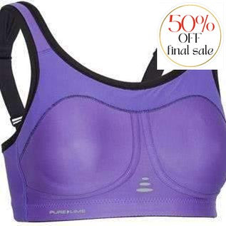 Pure Lime Sports Bra 00-98-Anna Bella Fine Lingerie-Purple-34-DD