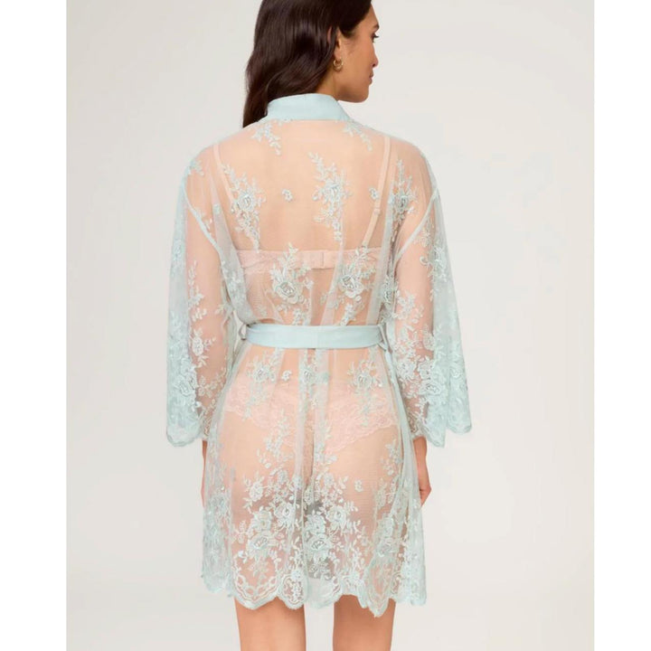 Rya Collecion Darling Short Cover Up 197 in Lagoon-Robes-Rya Collection-Lagoon-XSmall/Small-Anna Bella Fine Lingerie, Reveal Your Most Gorgeous Self!