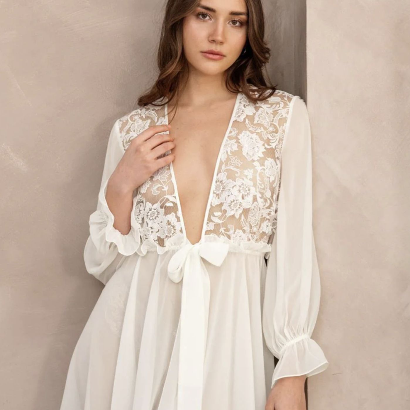 Rya Collection Amalfi Coverup 869 in Ivory-Robes-Rya Collection-Ivory-XSmall/Small-Anna Bella Fine Lingerie, Reveal Your Most Gorgeous Self!