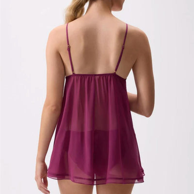 Rya Collection Charleston Babydoll 853 in Berry-Loungewear-Rya Collection-Berry-XSmall-Anna Bella Fine Lingerie, Reveal Your Most Gorgeous Self!