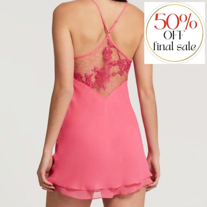 Rya Collection Charming Chemise in Azalea 261-Anna Bella Fine Lingerie-Azalea-XSmall-