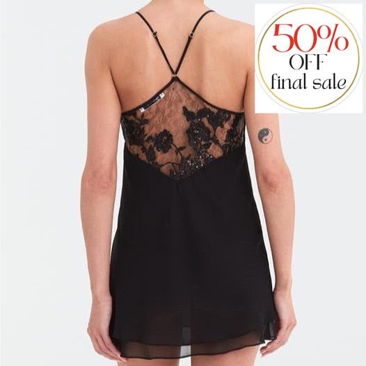 Rya Collection Charming Chemise in Black 261-Loungewear-Rya Collection-Black-Small-Anna Bella Fine Lingerie, Reveal Your Most Gorgeous Self!