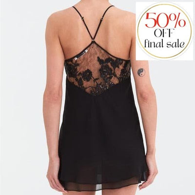 Rya Collection Charming Chemise in Black 261-Loungewear-Rya Collection-Black-Small-Anna Bella Fine Lingerie, Reveal Your Most Gorgeous Self!