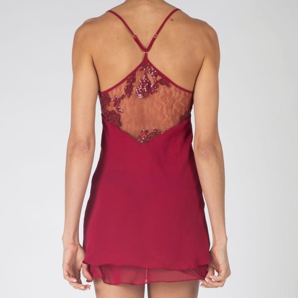 Rya Collection Charming Chemise in Sangria 261-Anna Bella Fine Lingerie-Sangria-XSmall-