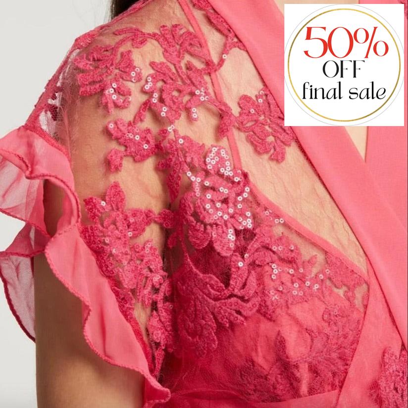 Rya Collection Charming Cover Up in Azalea 262 $140.00-Robes-Rya Collection-Azalea-XSmall/Small-Anna Bella Fine Lingerie, Reveal Your Most Gorgeous Self!
