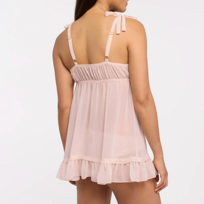 Rya Collection Dahlia Babydoll 543 in Blush-Loungewear-Rya Collection-Blush-XSmall-Anna Bella Fine Lingerie, Reveal Your Most Gorgeous Self!