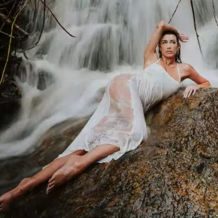 Rya Collection Darling Long Gown 219 in Ivory-Loungewear-Rya Collection-Ivory-XSmall-Anna Bella Fine Lingerie, Reveal Your Most Gorgeous Self!